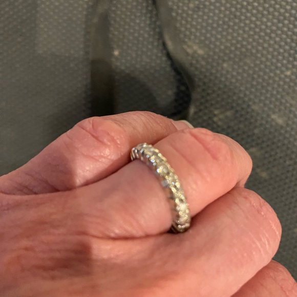 Size 4.5 diamond eternity band! - Picture 1 of 3